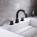 Brass Double Handle Wash Basin Faucet for Bathroom